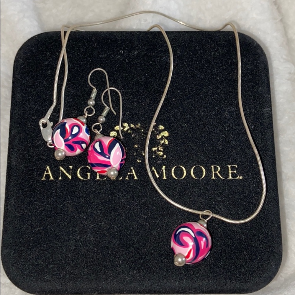 Matching Angela more earrings and necklace